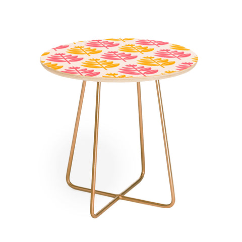Maritza Lisa Buttercup Buds Round Side Table