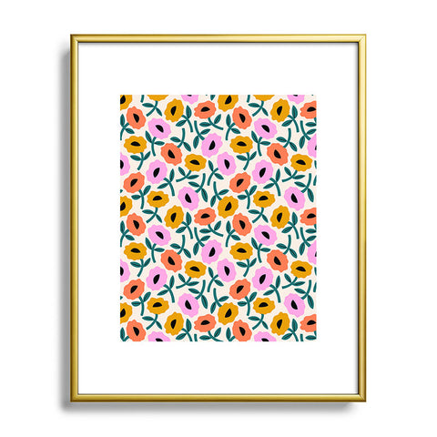 Maritza Lisa Floral Bliss Metal Framed Art Print