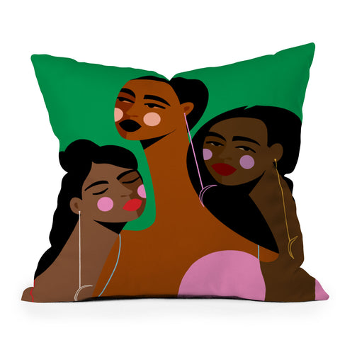 Maritza Lisa Friendship I Outdoor Throw Pillow