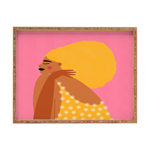 Maritza Lisa Give Yourself A Hug Rectangular Tray