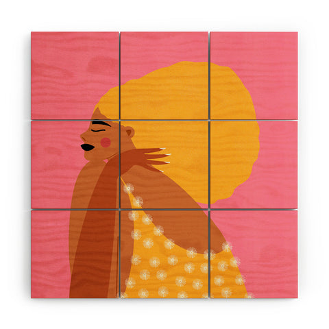 Maritza Lisa Give Yourself A Hug Wood Wall Mural