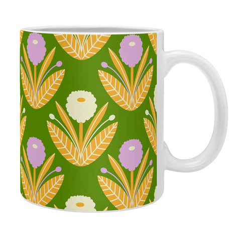 Maritza Lisa Happy White and Purple Dahlias Coffee Mug