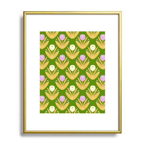 Maritza Lisa Happy White and Purple Dahlias Metal Framed Art Print