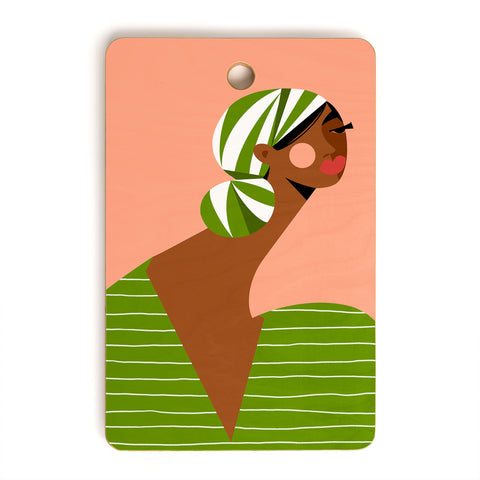 Maritza Lisa Head Wrapped Beauty Cutting Board Rectangle