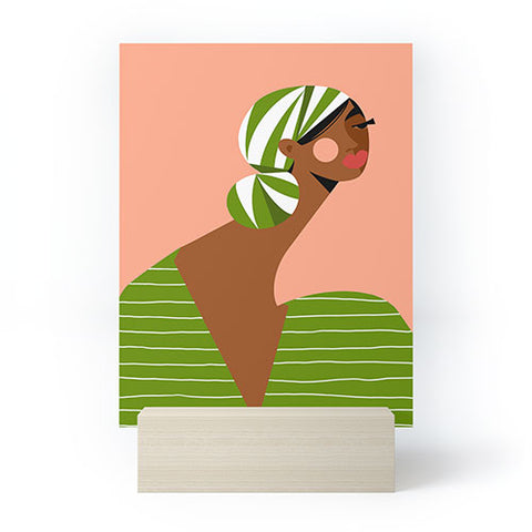 Maritza Lisa Head Wrapped Beauty Mini Art Print