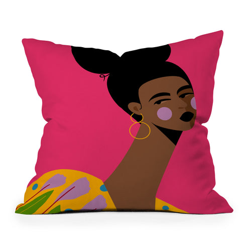 Maritza Lisa Lavender Lilies Throw Pillow