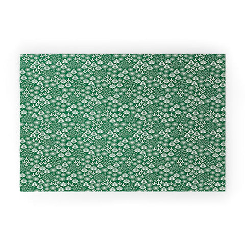 Maritza Lisa Retro Forest Flora Pattern Welcome Mat