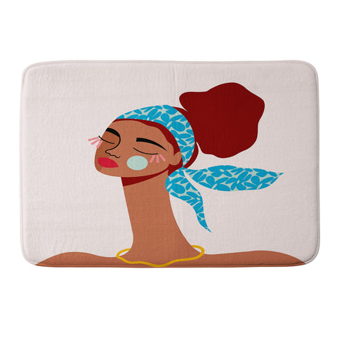 Maritza Lisa Spring Breeze I Memory Foam Bath Mat