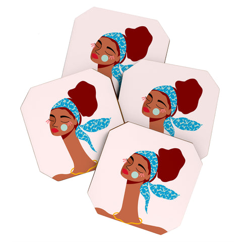 Maritza Lisa Spring Breeze I Coaster Set