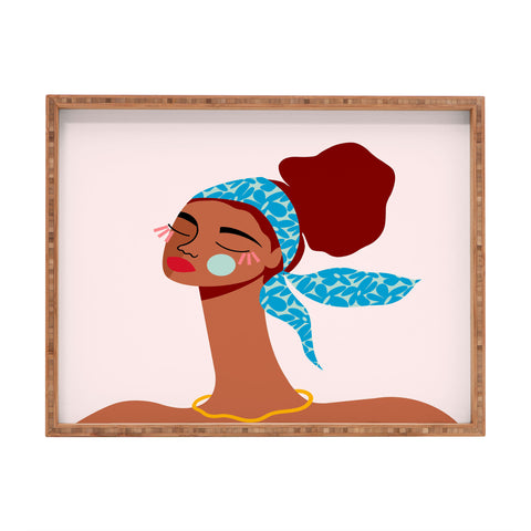 Maritza Lisa Spring Breeze I Rectangular Tray