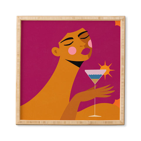 Maritza Lisa Summer Solstice Sip Framed Wall Art