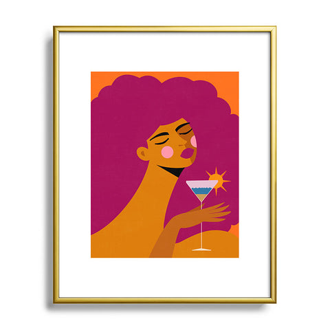 Maritza Lisa Summer Solstice Sip Metal Framed Art Print