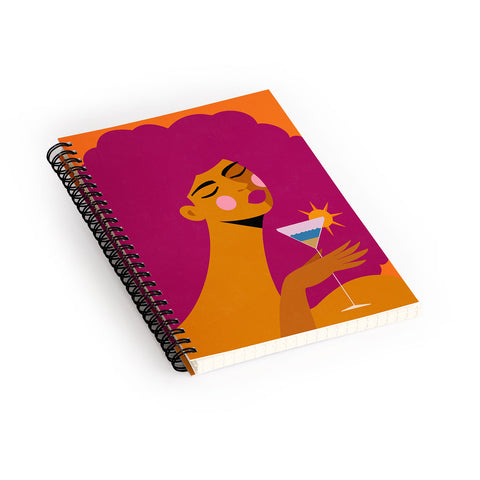 Maritza Lisa Summer Solstice Sip Spiral Notebook