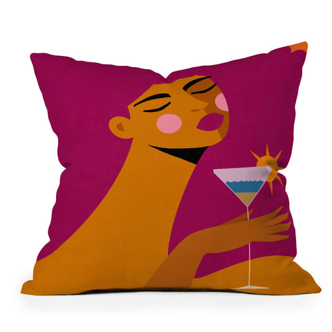 Maritza Lisa Summer Solstice Sip Outdoor Throw Pillow