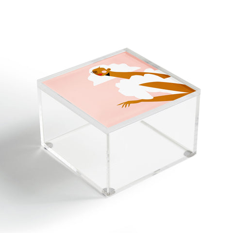 Maritza Lisa White Dress Acrylic Box