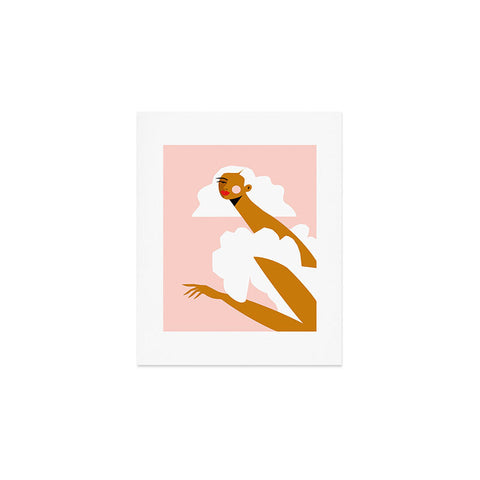 Maritza Lisa White Dress Art Print