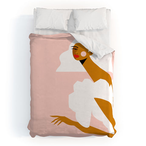 Maritza Lisa White Dress Duvet Cover