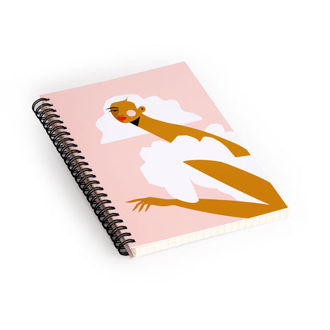 Maritza Lisa White Dress Spiral Notebook