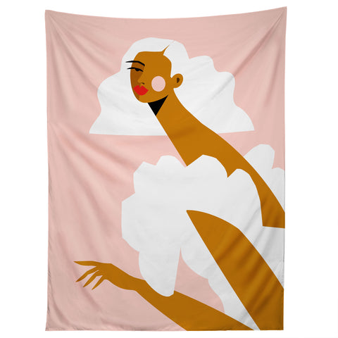 Maritza Lisa White Dress Tapestry