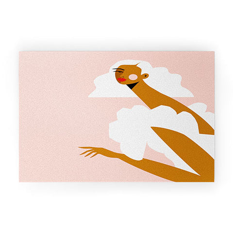 Maritza Lisa White Dress Welcome Mat