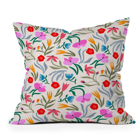 Maritza Lisa Wild Botanica Bloom Throw Pillow