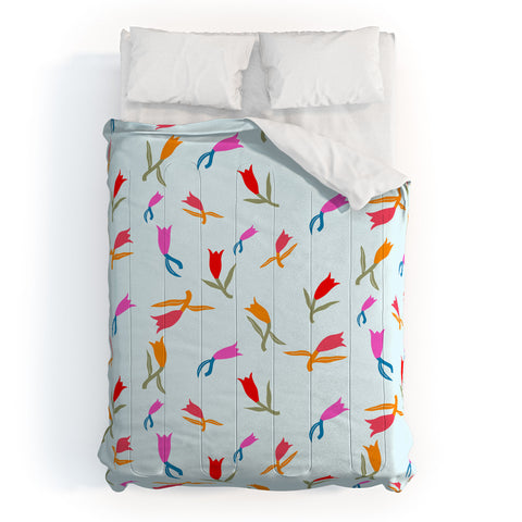 Maritza Lisa Wild Grace Abstract Florals Comforter