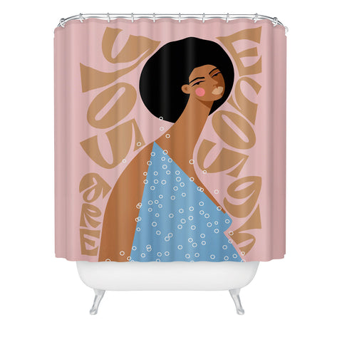 Maritza Lisa You Are Enough I Shower Curtain