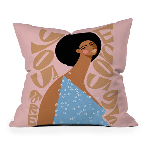 Maritza Lisa You Are Enough I Outdoor Throw Pillow