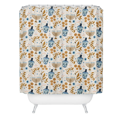 Marni All Thinks Hanukkah Large Shower Curtain