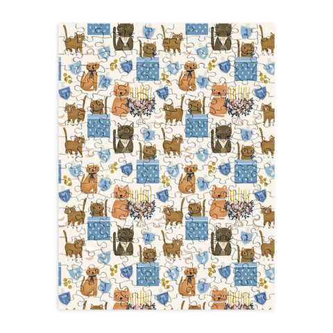 Marni Cream Hanukkah Cats Puzzle