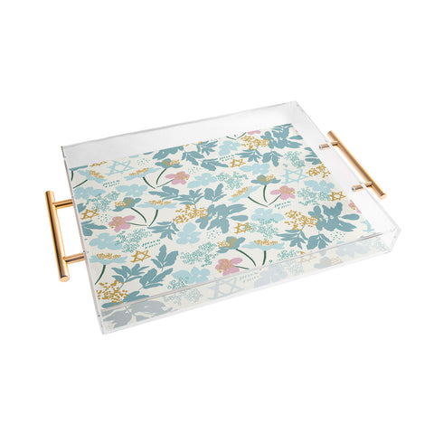 Marni Floral Star of David Acrylic Tray