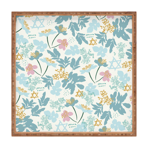 Marni Floral Star of David Square Tray