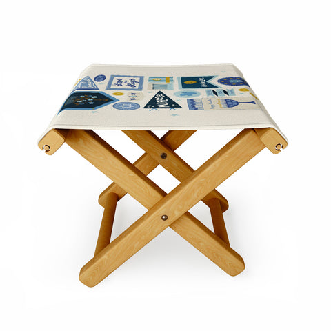 Marni Hanukkah Banners Signs and Pennants Folding Stool