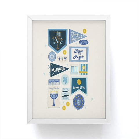 Marni Hanukkah Banners Signs and Pennants Framed Mini Art Print
