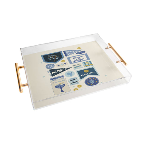 Marni Hanukkah Banners Signs and Pennants Acrylic Tray