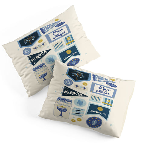 Marni Hanukkah Banners Signs and Pennants Pillow Shams