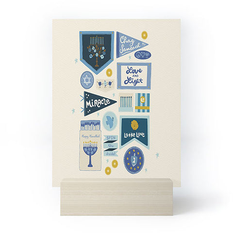 Marni Hanukkah Banners Signs and Pennants Mini Art Print