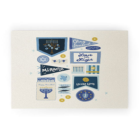 Marni Hanukkah Banners Signs and Pennants Welcome Mat