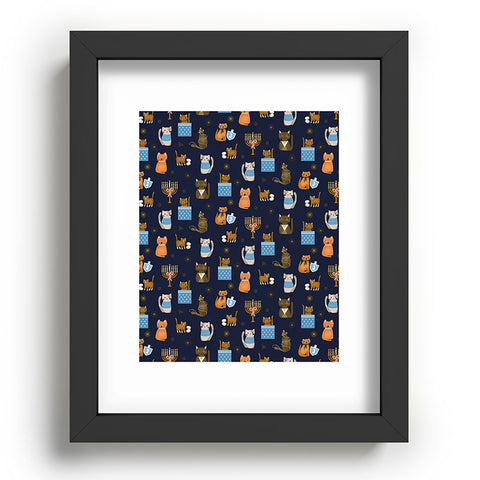 Marni Hanukkah Cats Recessed Framing Rectangle