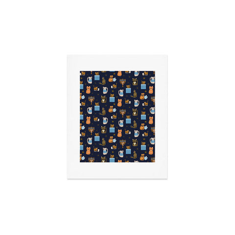 Marni Hanukkah Cats Art Print