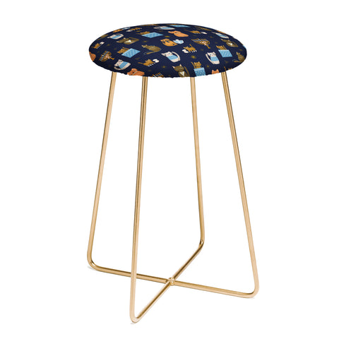Marni Hanukkah Cats Counter Stool