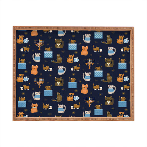 Marni Hanukkah Cats Rectangular Tray