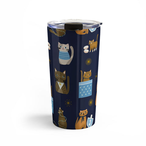 Marni Hanukkah Cats Travel Mug