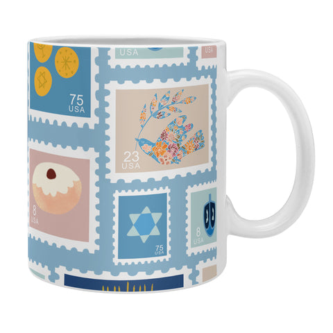 Marni Hanukkah Stamps Coffee Mug