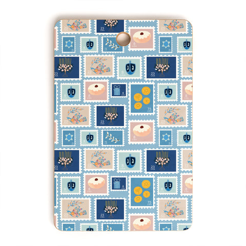 Marni Hanukkah Stamps Cutting Board Rectangle