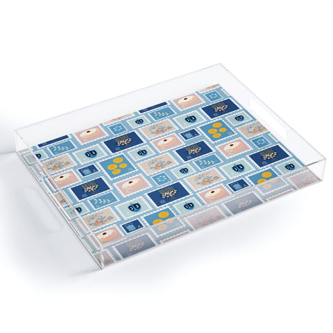 Marni Hanukkah Stamps Acrylic Tray