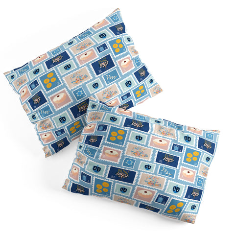 Marni Hanukkah Stamps Pillow Shams