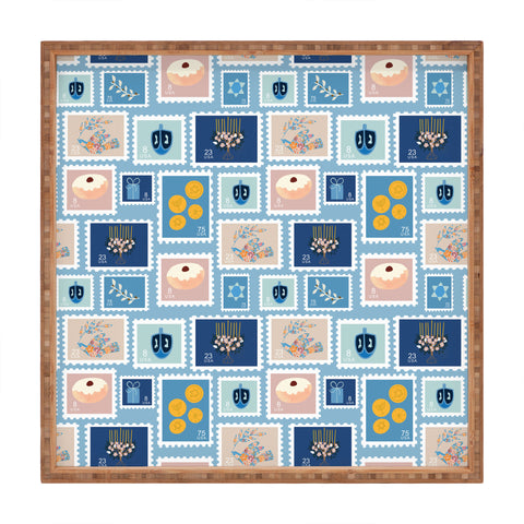 Marni Hanukkah Stamps Square Tray