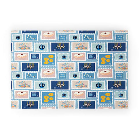 Marni Hanukkah Stamps Welcome Mat