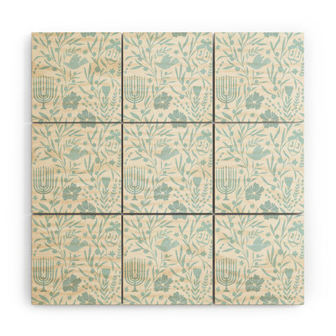 Marni Hanukkah Toile Wood Wall Mural